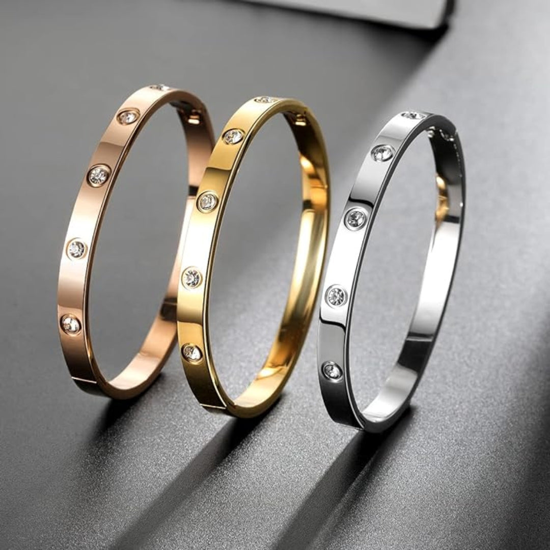 EINDLOOP ARMBAND MED ZIRKONIA