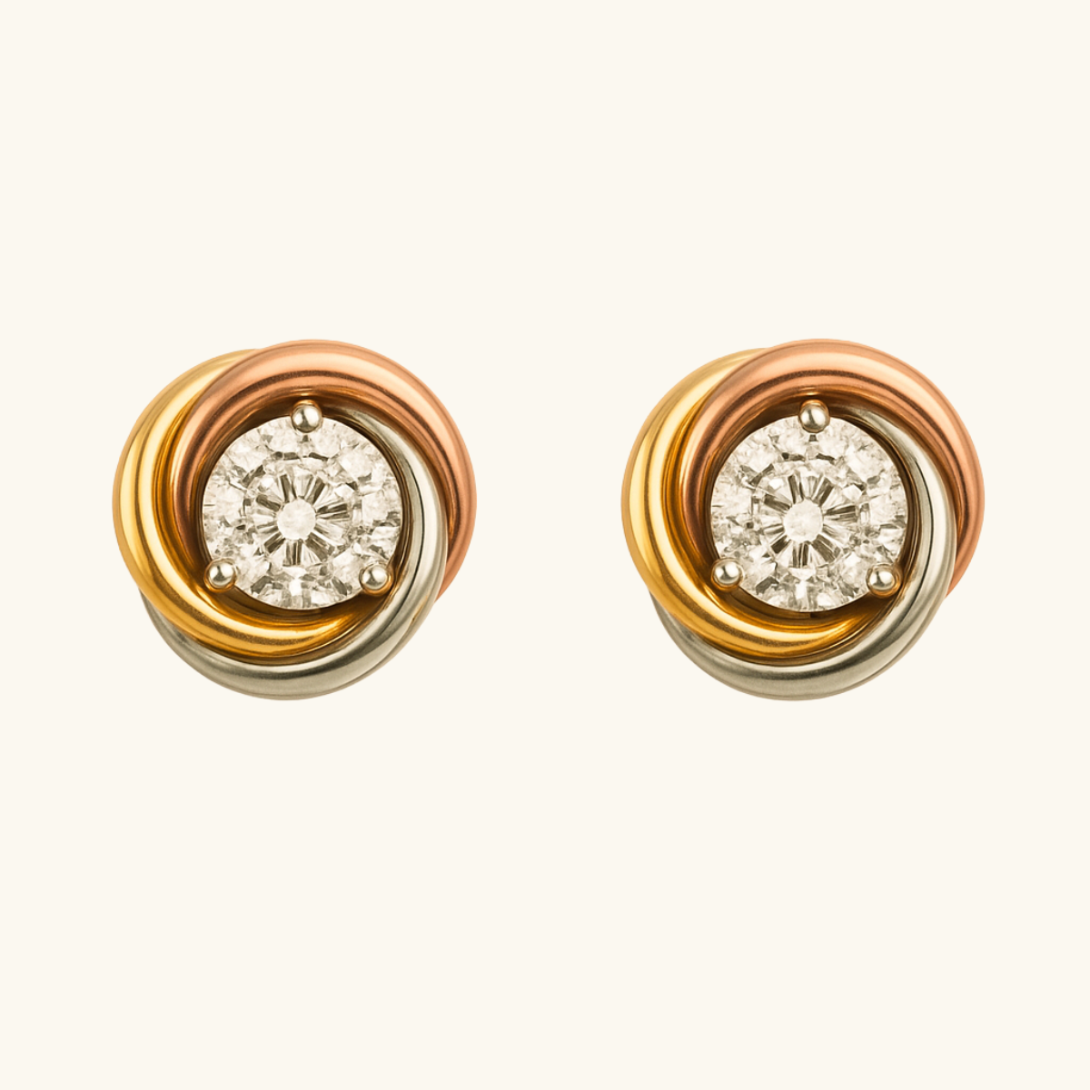 TRINITY Diamant Øreringe