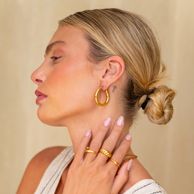 ALINA Guld Hoops
