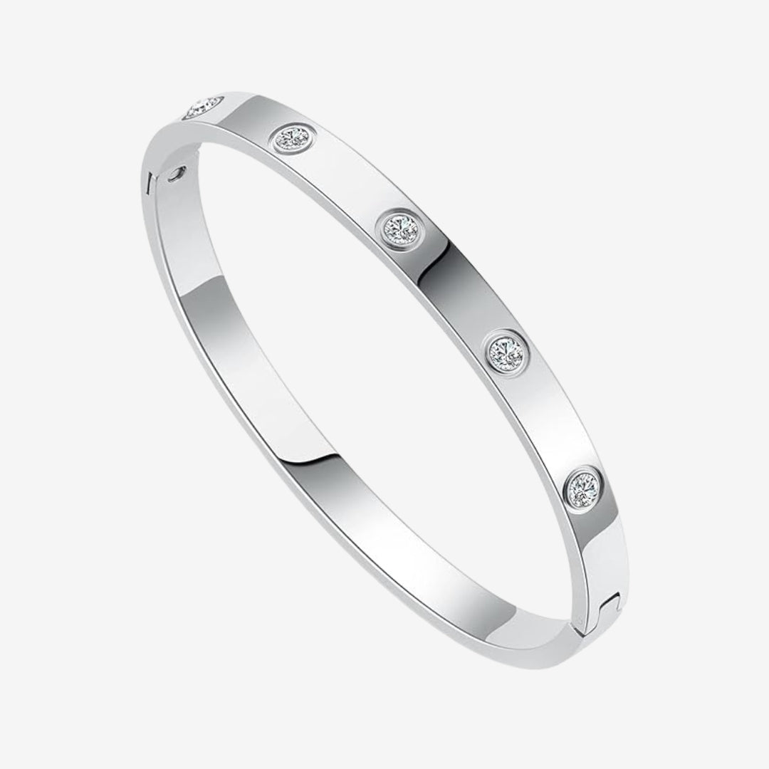 EINDLOOP ARMBAND MED ZIRKONIA
