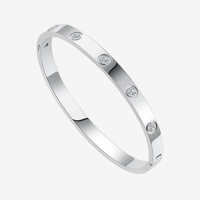 EINDLOOP ARMBAND MED ZIRKONIA