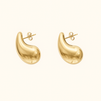 ELLA Vanddråbe Øreringe | Guld
